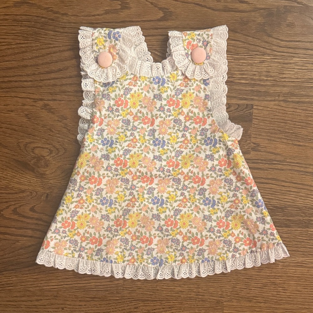 Shrimp & Grits Floral Lace Baby Dress